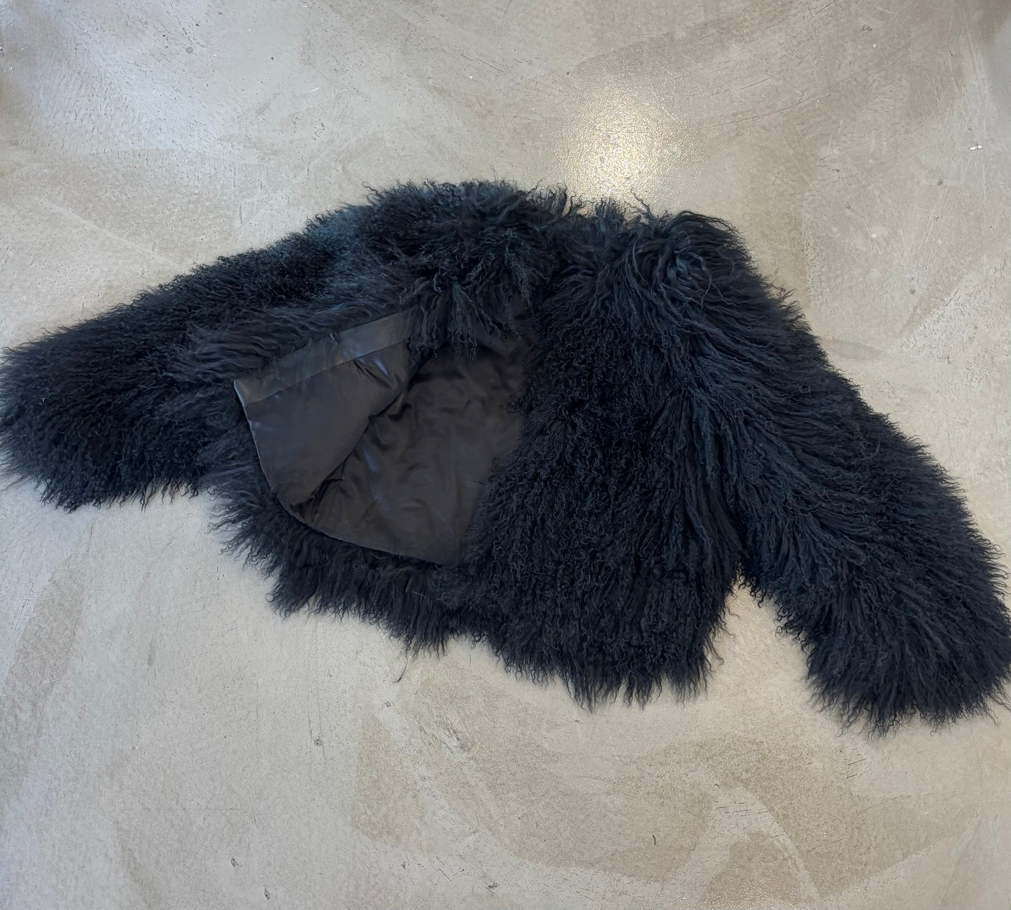 Svartur pels - Mongolian Lamb