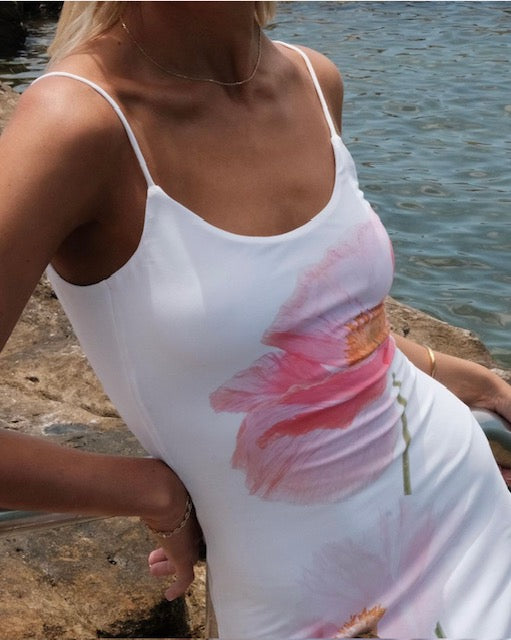 Citrus Poppy Mini Dress - With Harper Lu