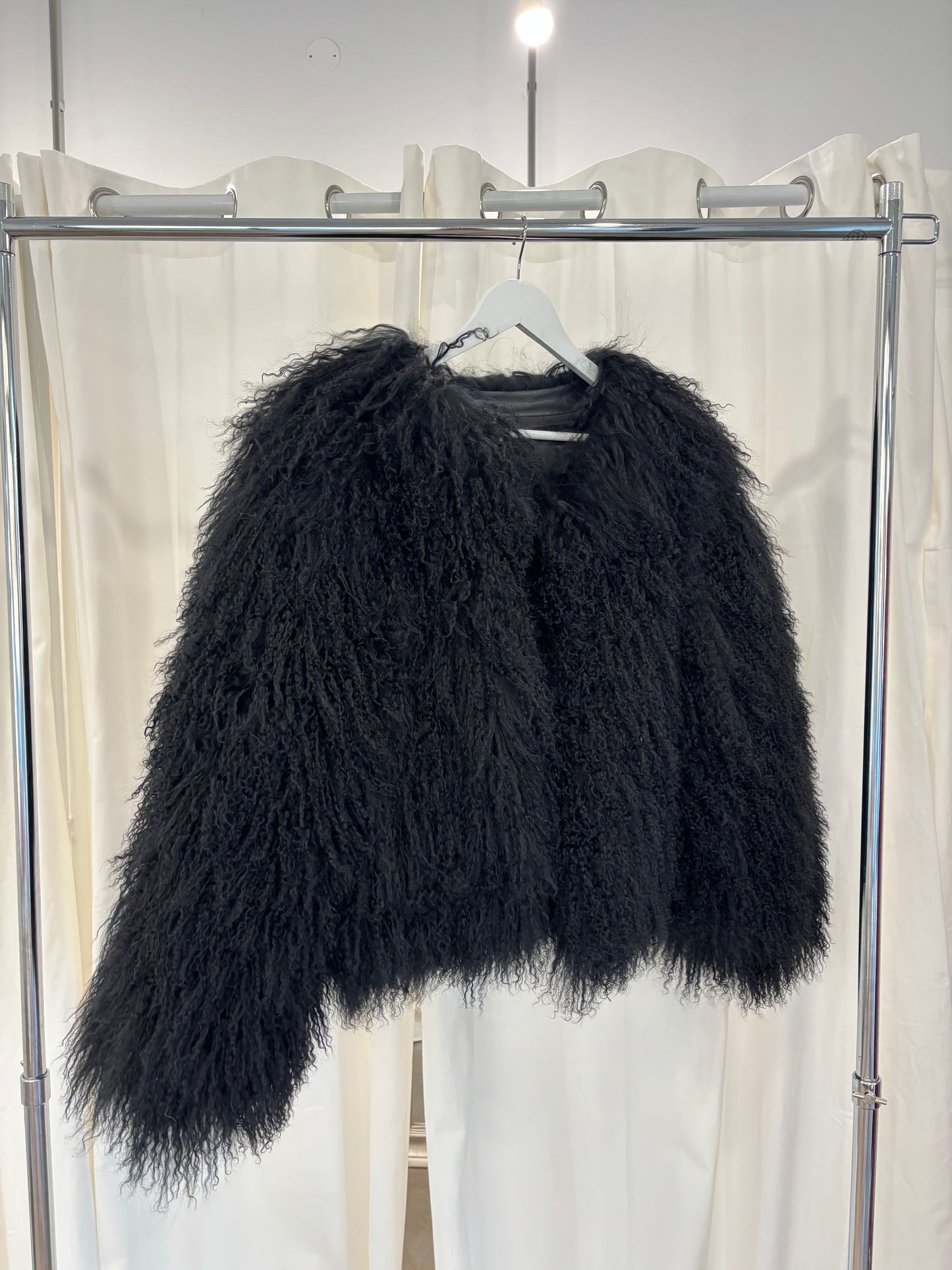 Svartur pels - Mongolian Lamb