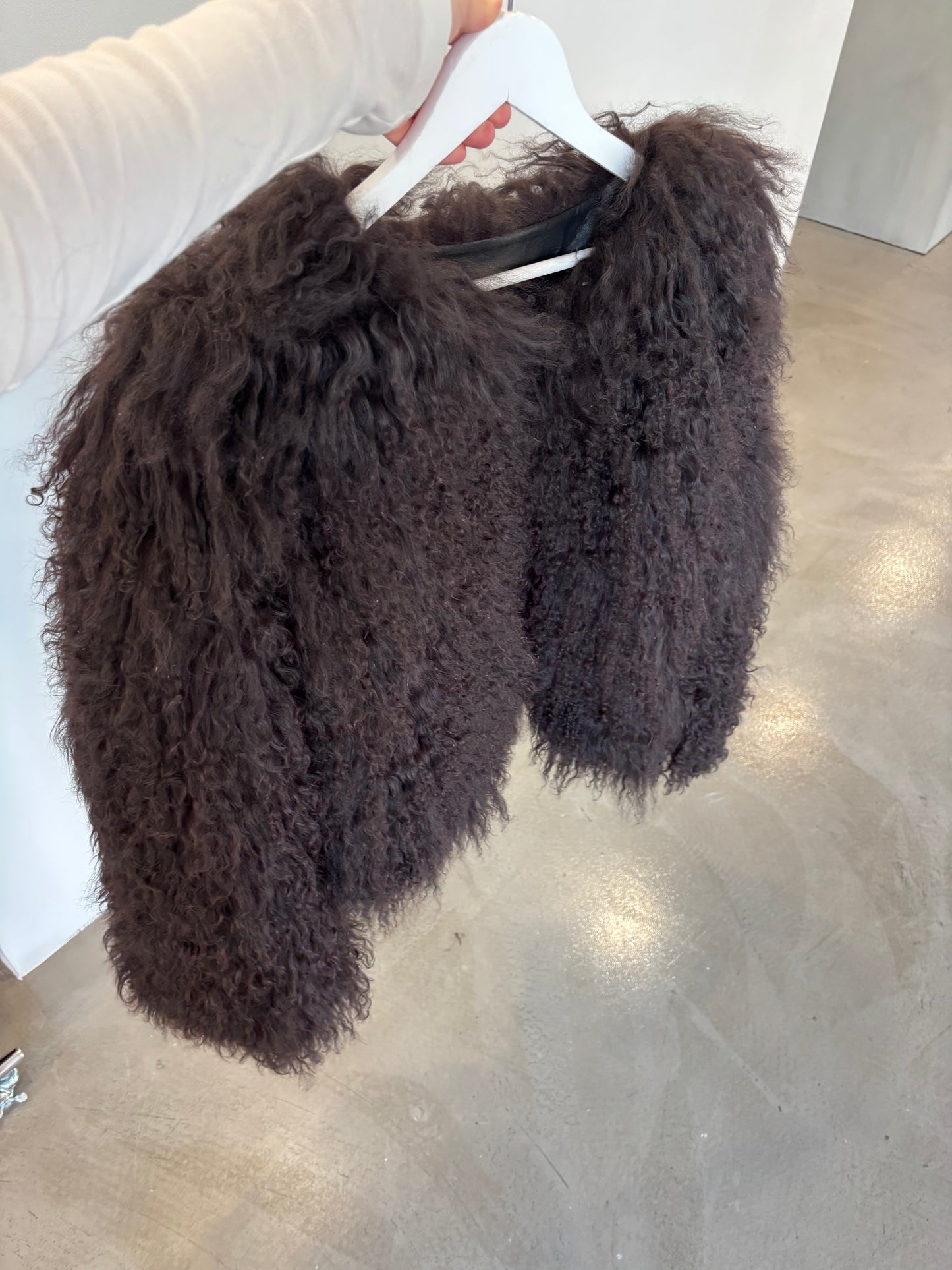 Brúnn pels - Mongolian lamb