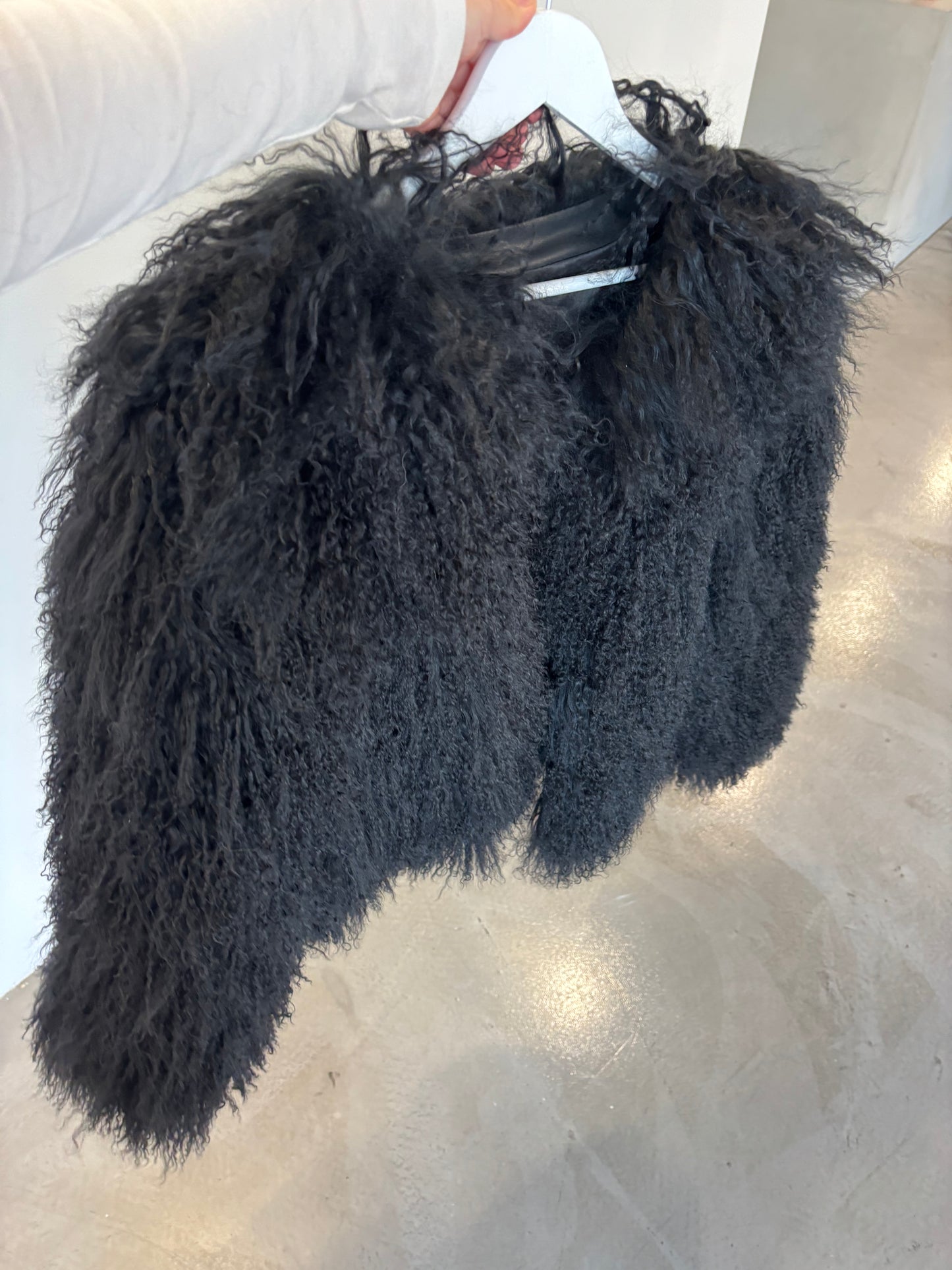 Svartur pels - Mongolian Lamb