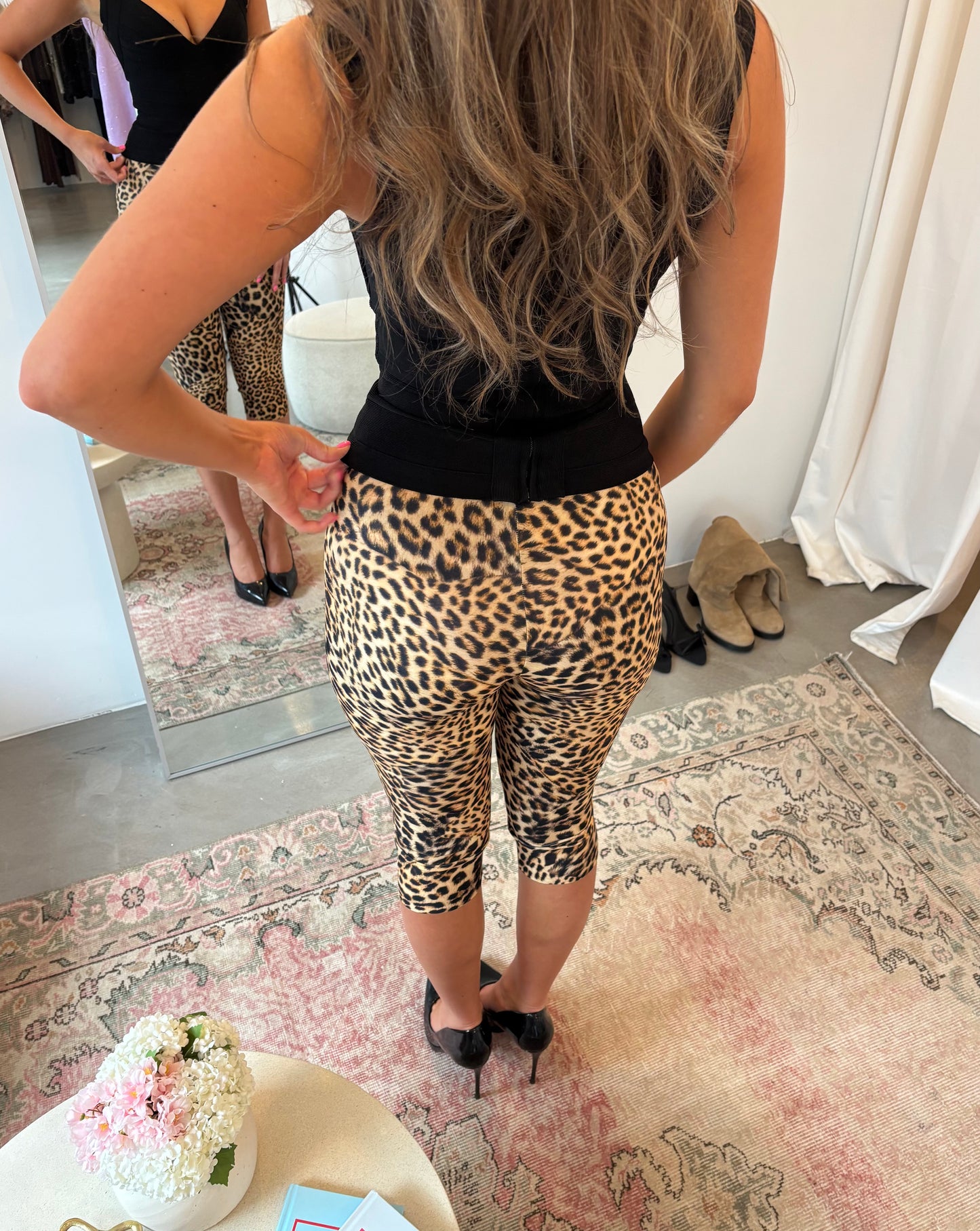 Leopard Capri - Norma Kamali