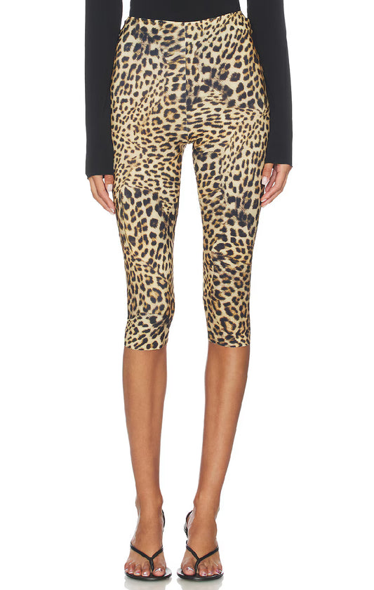 Leopard Capri - Norma Kamali