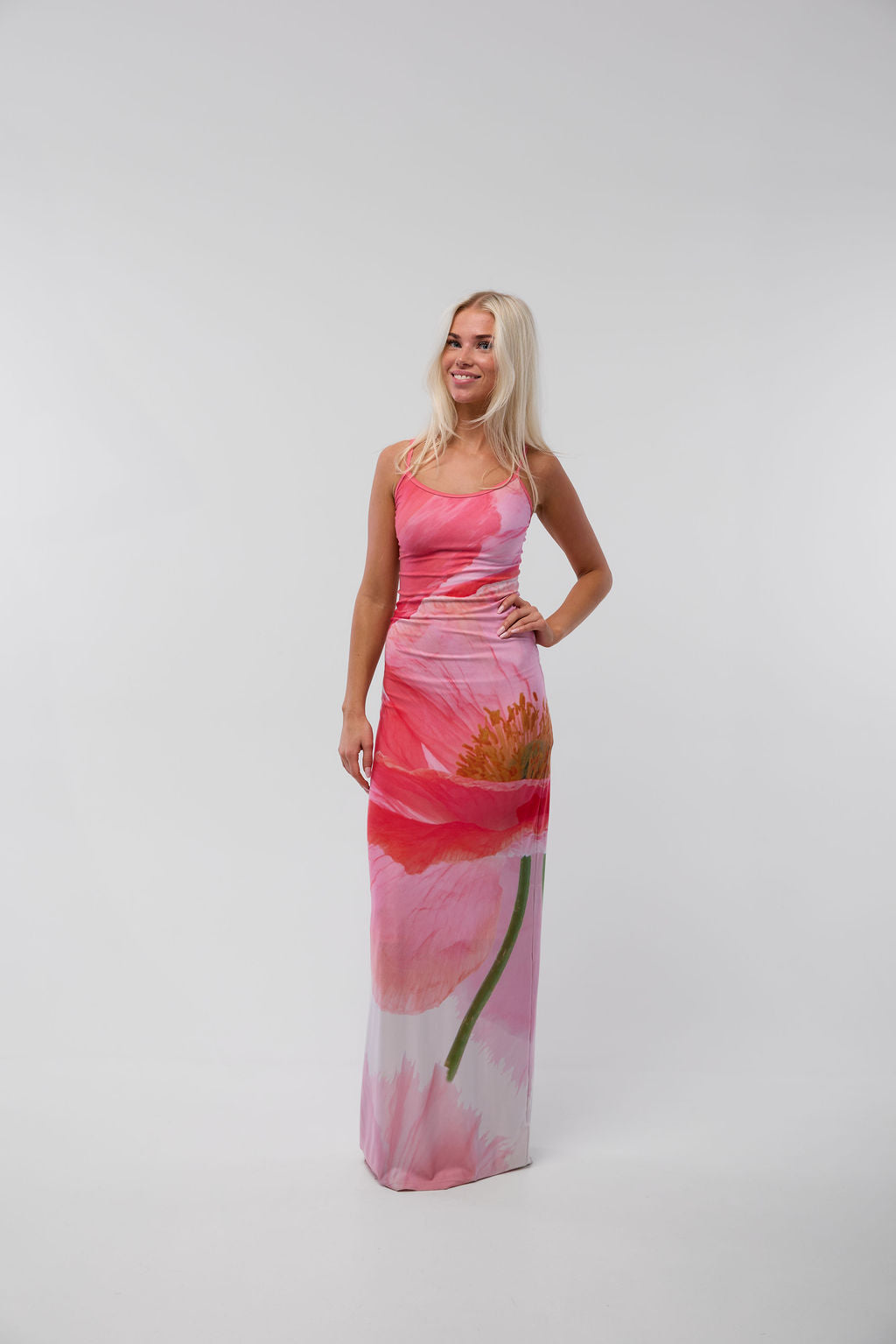 Pink Safari Slip Dress - With Harper Lu